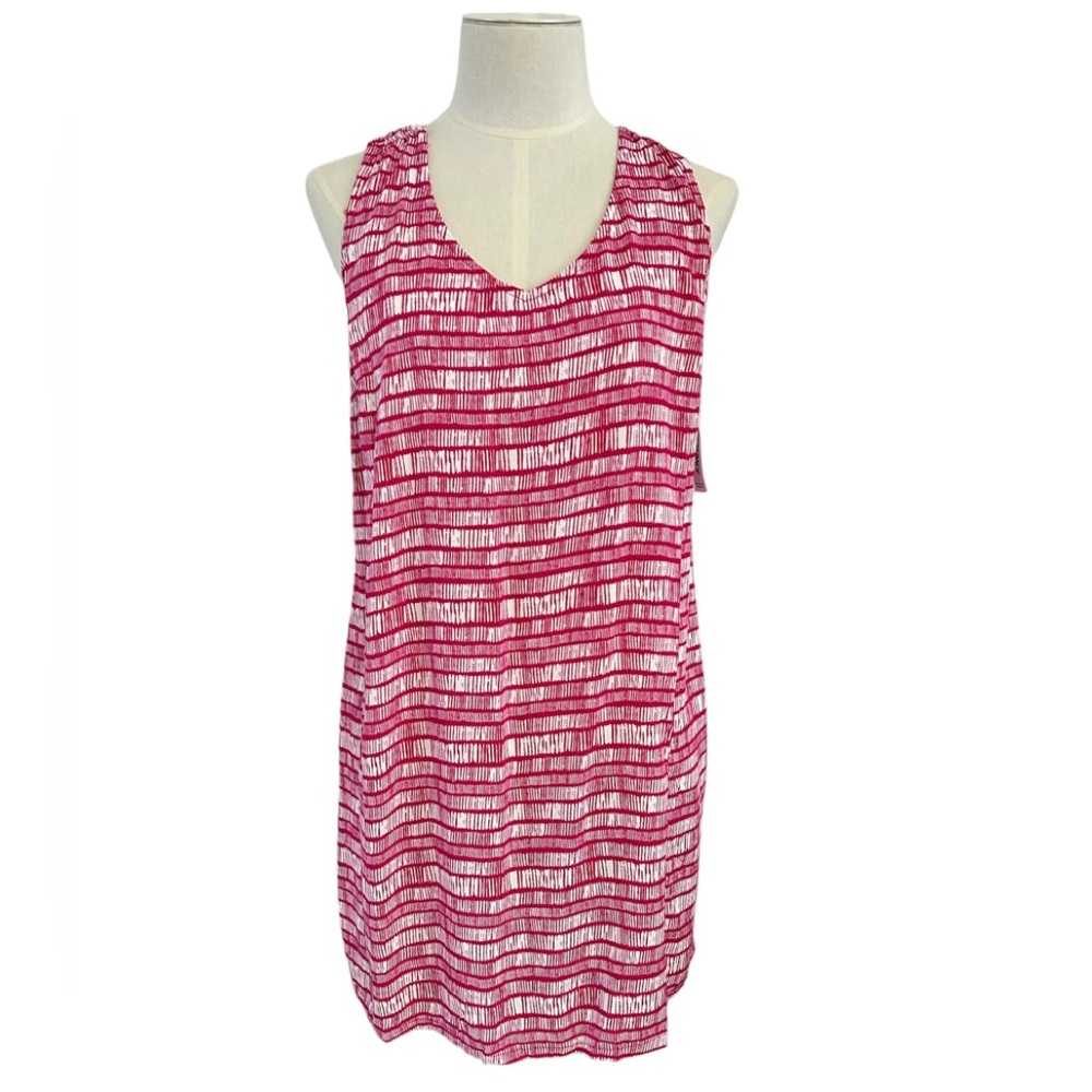 Old Navy fuschia pink twist back sleeveless summer dress womens Small Petite NWT